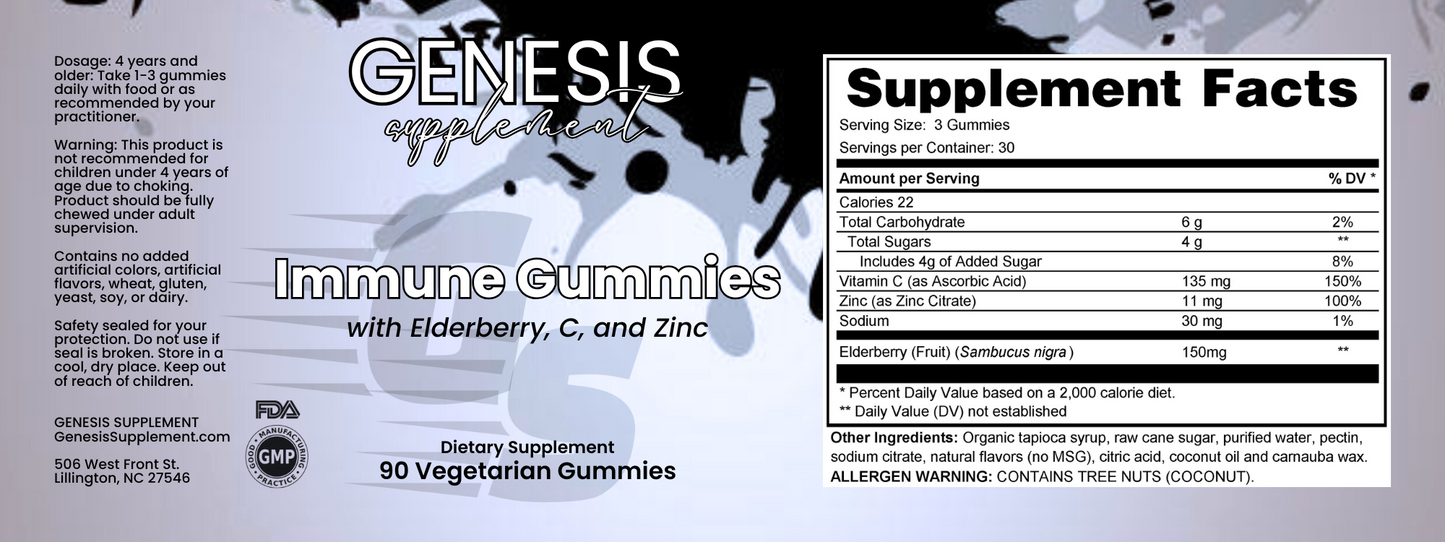 Immune Gummies (with Elderberry)