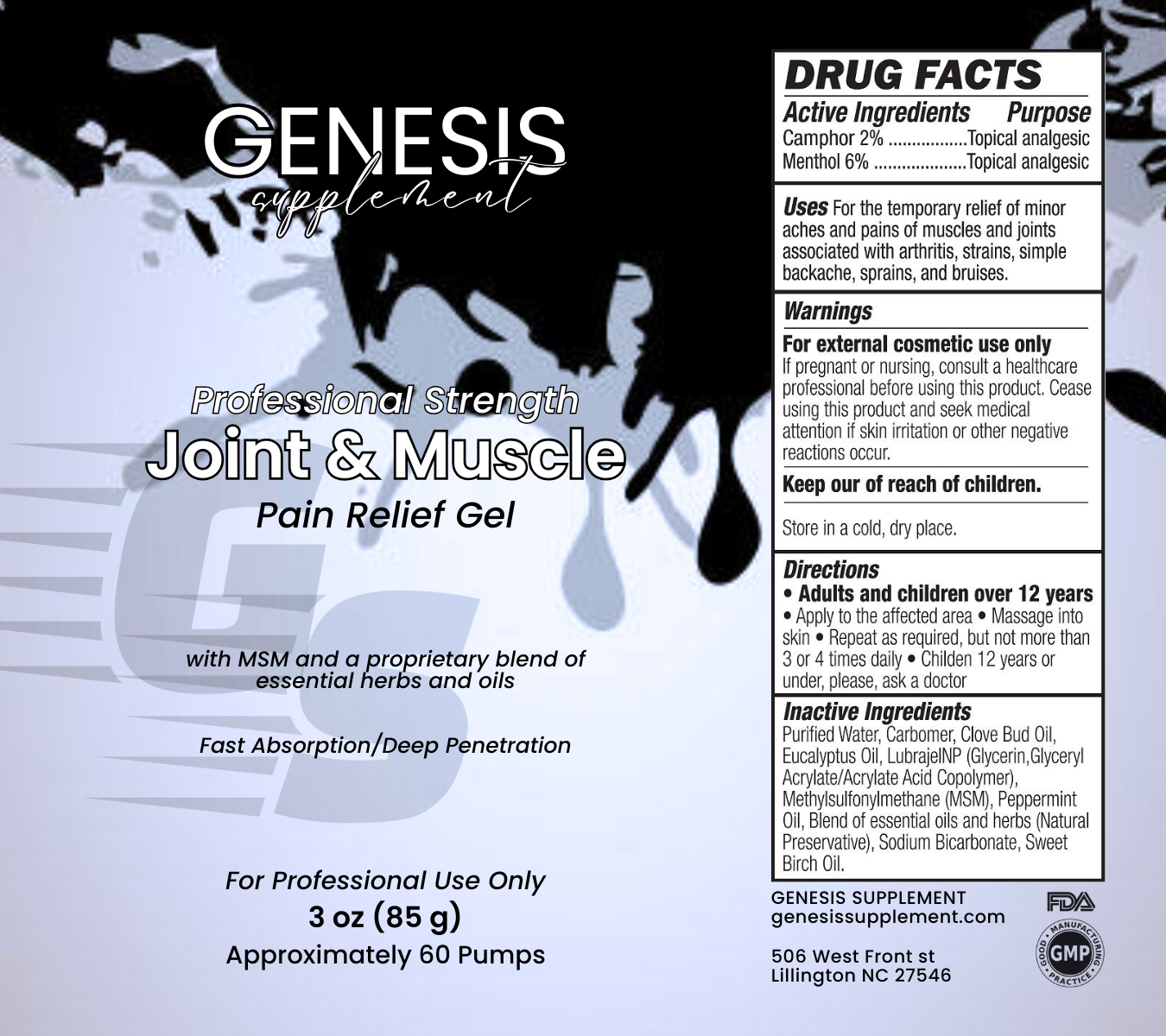 Joint & Muscle Pain Relief Gel
